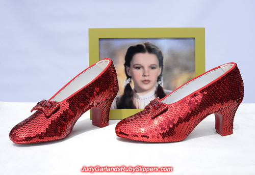 Stunning pair of Judy Garland's ruby slippers