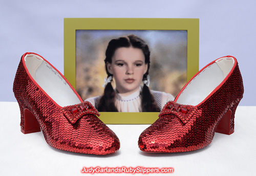 Stunning pair of Judy Garland's ruby slippers