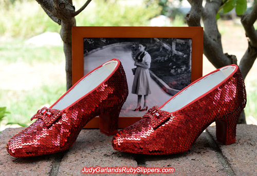 Stunning pair of Judy Garland's ruby slippers