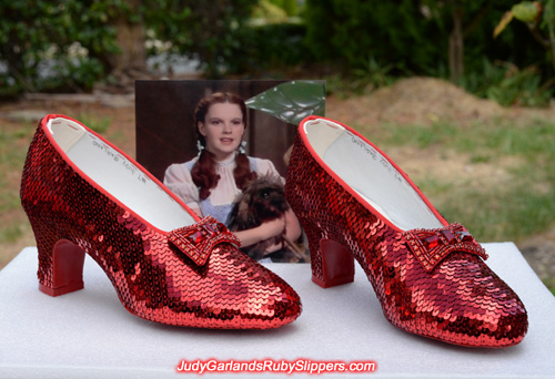 Stunning pair of Judy Garland's ruby slippers