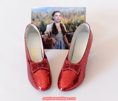 The beauty of Dorothy's ruby slippers
