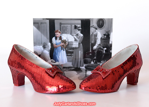 The beauty of Dorothy's ruby slippers