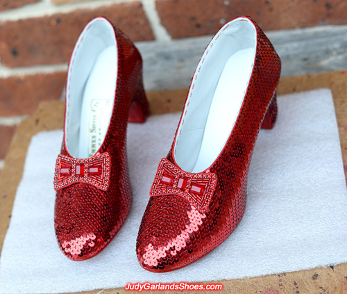 The beauty of Dorothy's ruby slippers