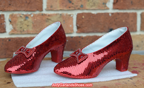 The beauty of Dorothy's ruby slippers