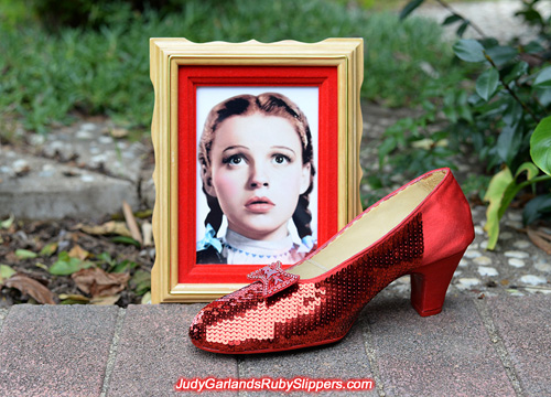 The right shoe for a size 8 ruby slippers is taking shape