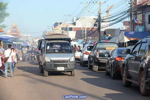 Traffic in Vientiane is getting worse