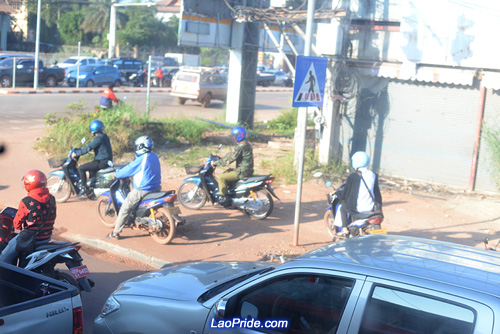 Traffic in Vientiane is getting worse