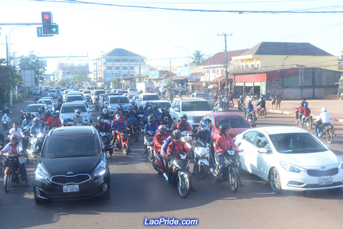 Traffic in Vientiane is getting worse