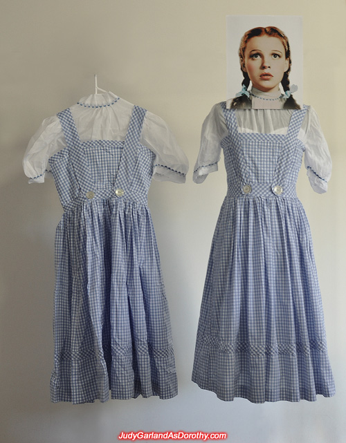 Two gingham pinafore dress and blouse