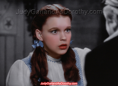 16-year-old Judy Garland as Dorothy in The Wizard of Oz