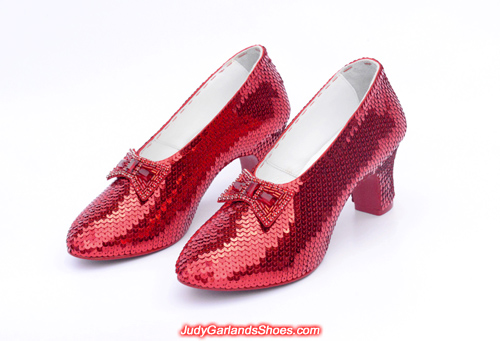 Beautiful pair of ruby slippers crafted in January, 2018