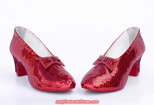 Beautiful pair of ruby slippers crafted in January, 2018