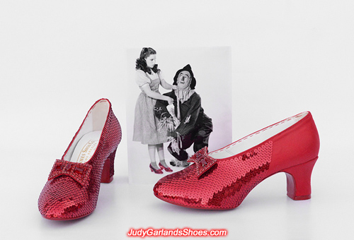 Crafting Judy Garland's size 5B hand-sewn ruby slippers