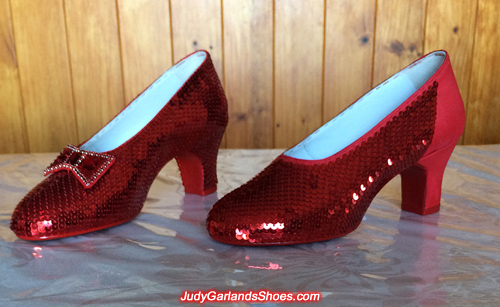 Crafting Judy Garland's size 5B ruby slippers