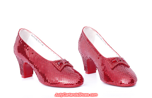 Exquisite size 5B hand-sewn ruby slippers