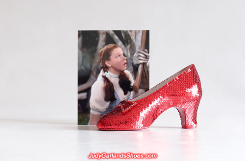 Finished Judy Garland's size 5B right shoe