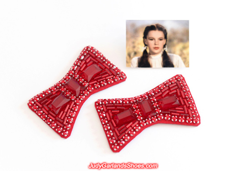 Gorgeous hand-sewn ruby slipper bows