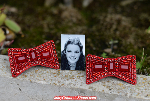 Hand-sewn ruby slipper bows