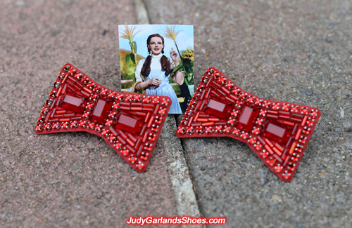 Hand-sewn ruby slipper bows