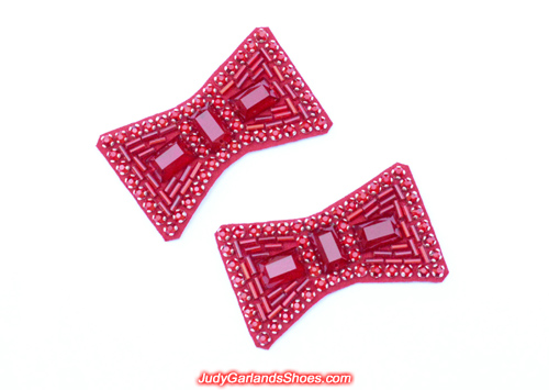 High quality, hand-sewn ruby slipper bows