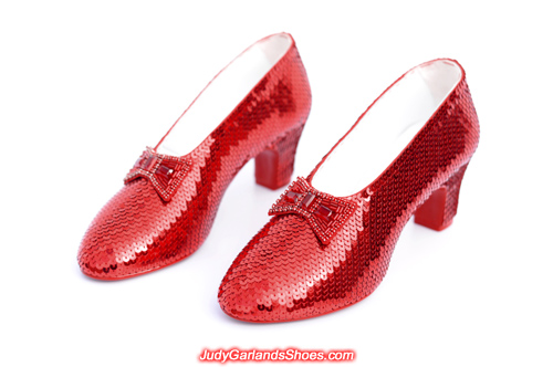 High quality hand-sewn ruby slippers for a VIP