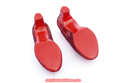 High quality hand-sewn ruby slippers for a VIP