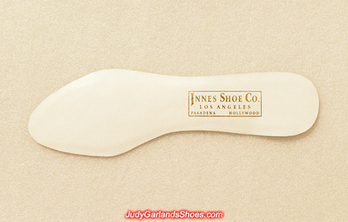 Innes Shoe Company golden stamp on leather insole