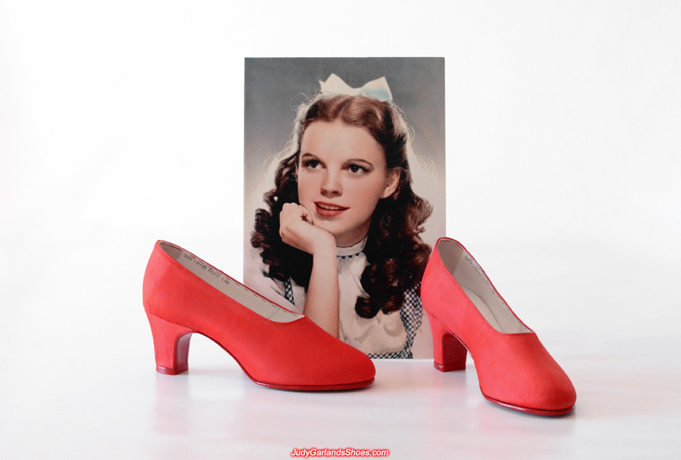 Judy Garland as Dorothy's handcrafted size 5B shoes
