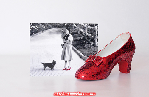 Judy Garland as Dorothy's sequined right shoe