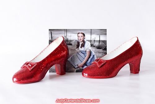 Judy Garland as Dorothy's size 5B ruby slippers