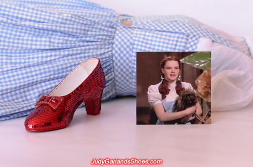 Judy Garland's completed right shoe