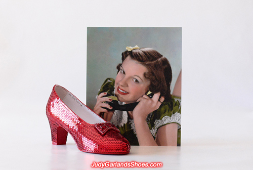 Judy Garland's finished right shoe