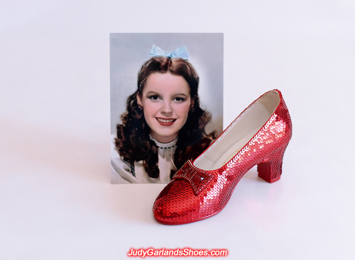 Judy Garland's finished right shoe