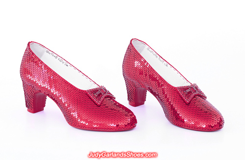 Judy Garland's hand-sewn ruby slippers for a VIP