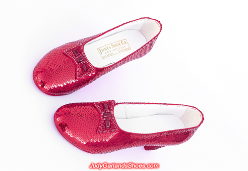 Judy Garland's hand-sewn ruby slippers for a VIP