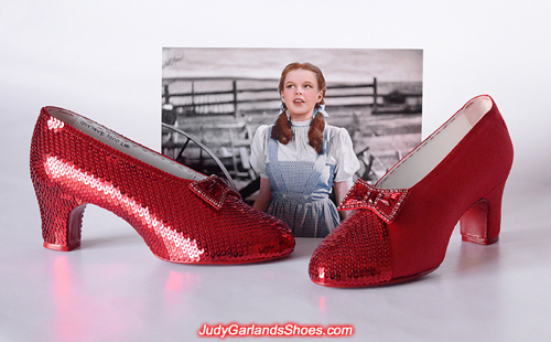 Judy Garland's ruby slippers is a work in progress