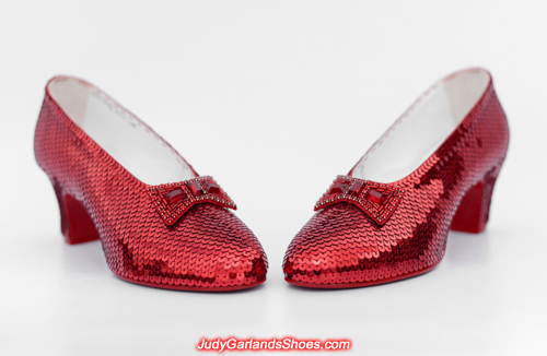 Judy Garland's size 5B hand-sewn ruby slippers