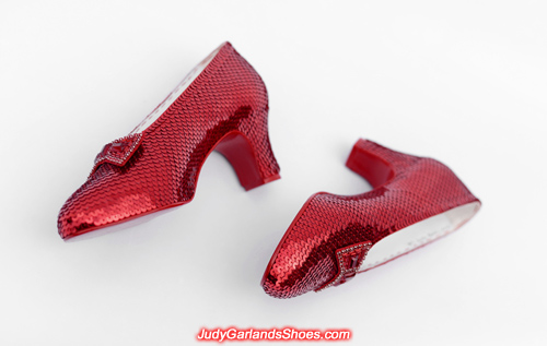 Judy Garland's size 5B hand-sewn ruby slippers