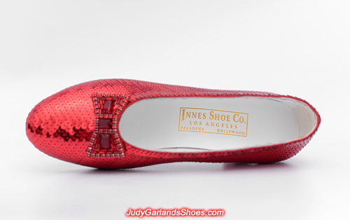 Judy Garland's size 5B hand-sewn ruby slippers