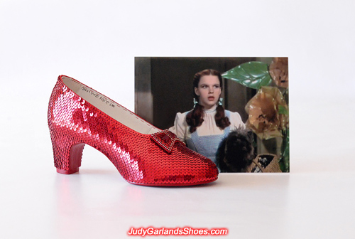 Judy Garland's wearable right shoe is finished