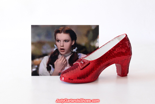 Judy Garland's wearable right shoe is finished