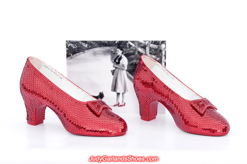 July, 2019 wearable size 5B hand-sewn ruby slippers