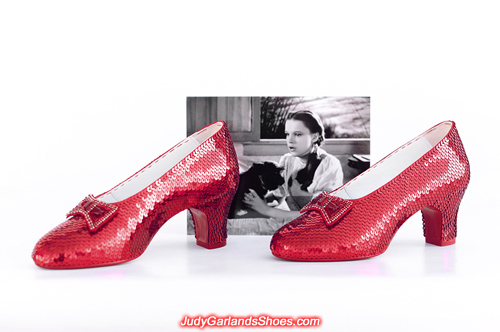 July, 2019 wearable size 5B hand-sewn ruby slippers