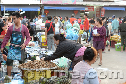 Khua Din market in Vientiane, Laos