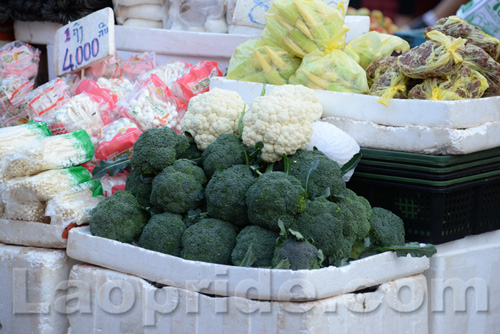 Khua Din market in Vientiane, Laos