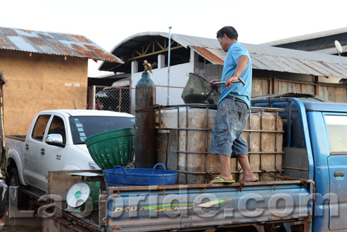 Khua Din market in Vientiane, Laos