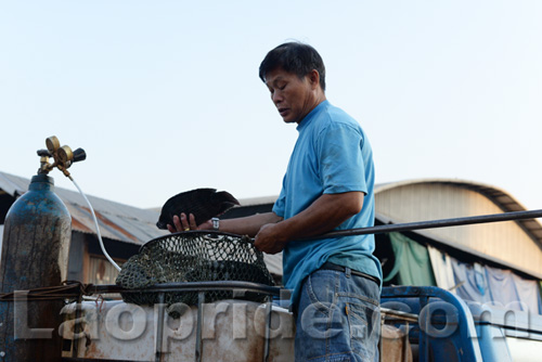 Khua Din market in Vientiane, Laos