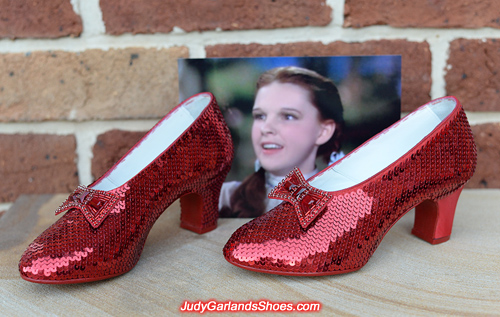 More sewing to do on this gorgeous pair of ruby slippers