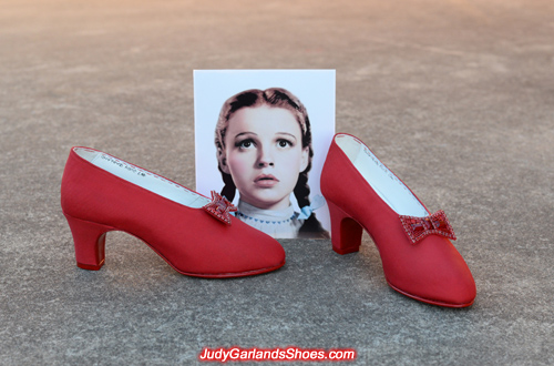 Reproduction Judy Garland as Dorothy's size 5B dance shoes