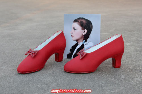 Reproduction Judy Garland as Dorothy's size 5B dance shoes